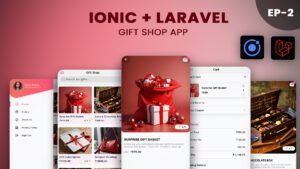 Gift Shop App UI – Ionic with Laravel & Angular